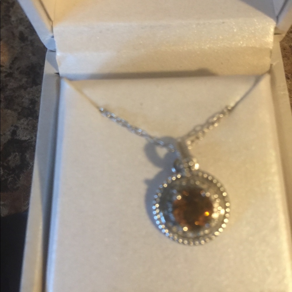 Genuine Citrine and Diamonds